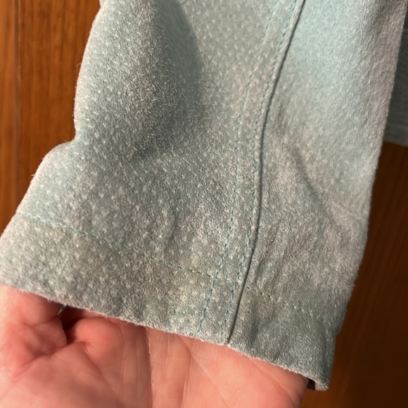 Vintage Leather Suede Zip front jacket - Picture 9 of 11